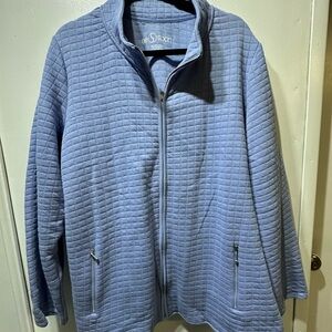 AE sport Blue Quilted Zip-Up Jacket